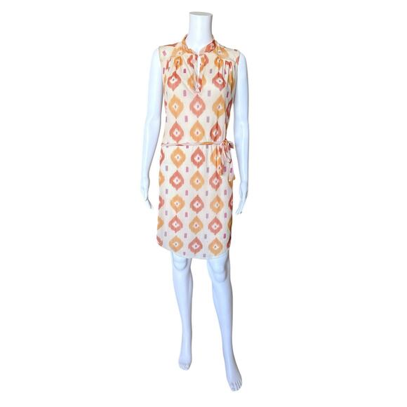SWEET PEA by Stacy Frati Womens Size Small Sleeveless Tribal Split Neck Dress - Picture 1 of 8
